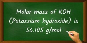 KOH Molar Mass Calculation KOH Molar Mass Calculation