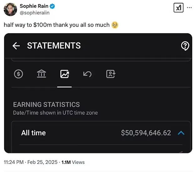 Onlyfans Star Sophie Rain 20 Reveals She Made 50 Million In Net Onlyfans Star Sophie Rain 20 Reveals She Made 50 Million In Net