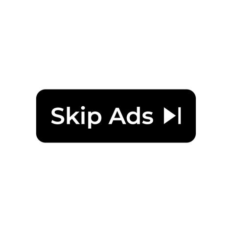 Skip Ads Icon Vector In Clipart Style Internet Advertising Elements Skip Ads Icon Vector In Clipart Style Internet Advertising Elements