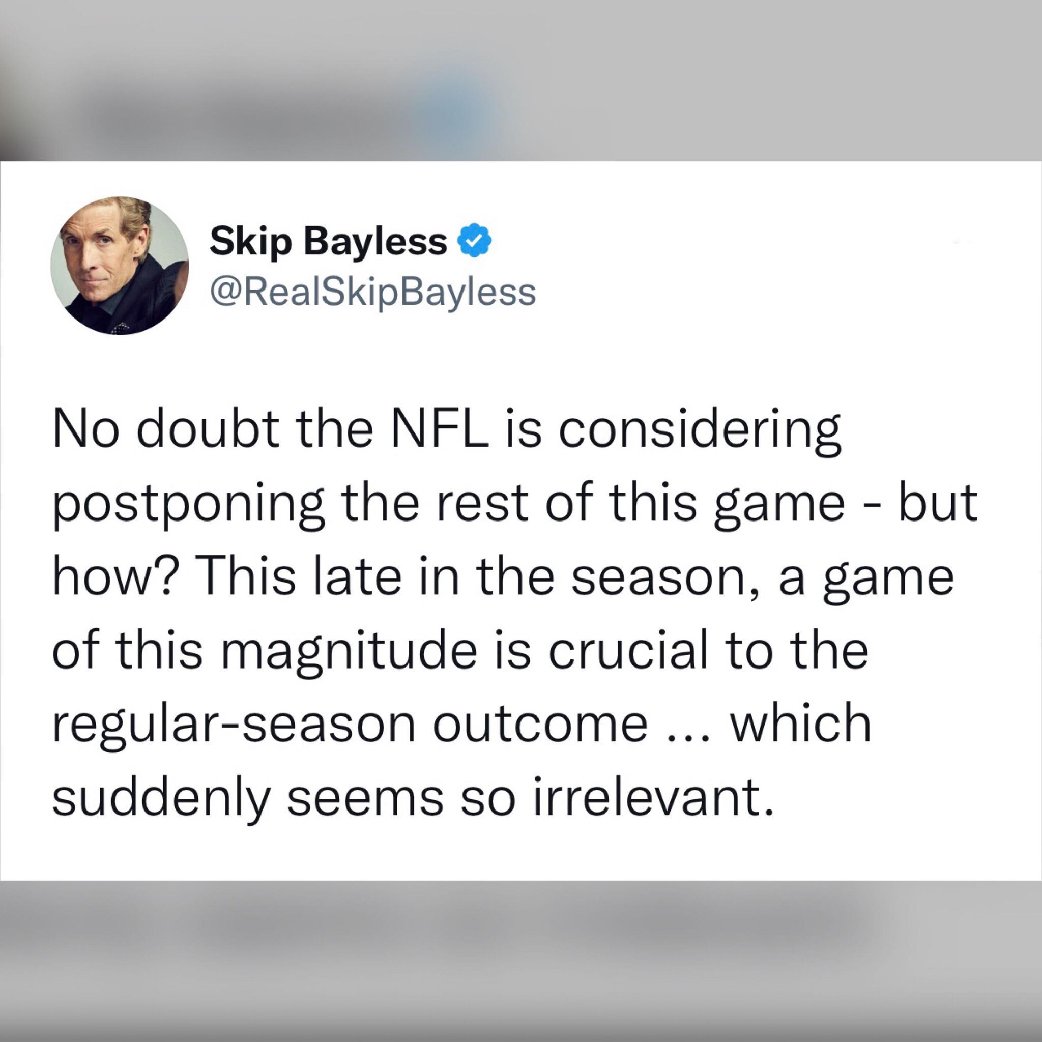 Skip Bayless Issues Apology For Controversial Tweet Questioning Nfl S Skip Bayless Issues Apology For Controversial Tweet Questioning Nfl S
